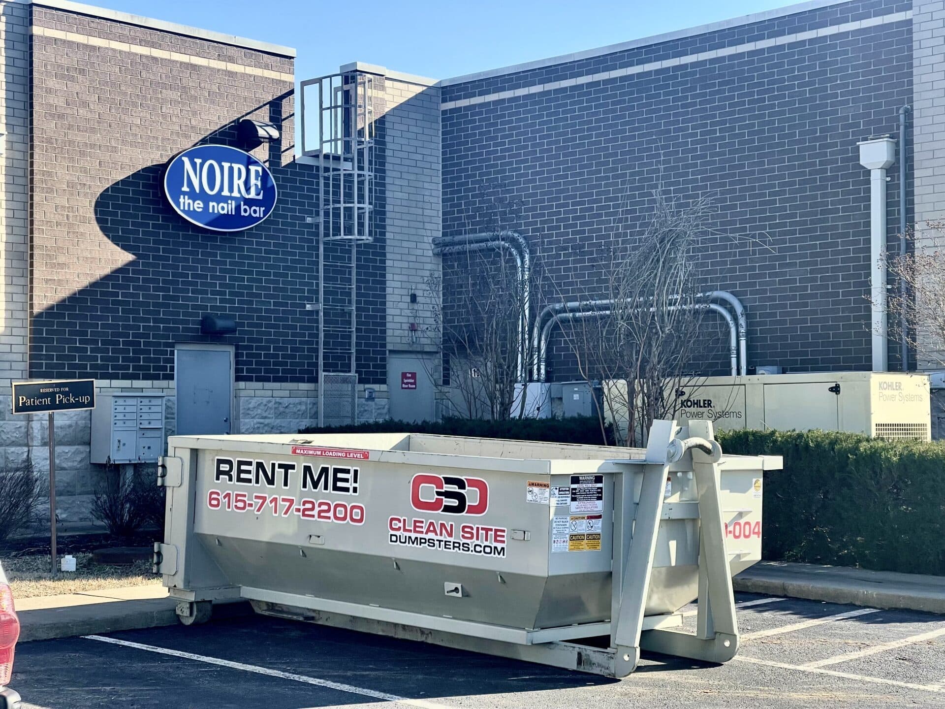 Commercial dumpster rental for Nashville businesses